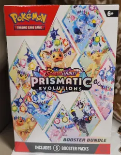 Pokemon TCG Prismatic Evolutions Booster Bundle 6 Booster Packs New Sealed - Image 1
