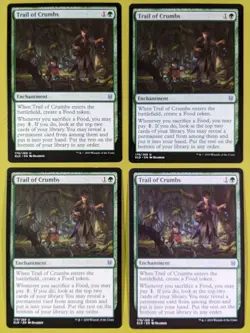 Trail of Crumbs x4 Throne of Eldraine 4x Playset Magic the Gathering MTG - Image 1