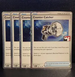Pokemon 4x Counter Catcher HOLO Prize Pack Series (160/182) Paradox Rift NM - Image 1