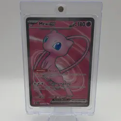 Pokemon TCG Mew EX 193/165 Ultra Rare Holo Basic 180 HP Scarlet & Violet 151 - Image 1