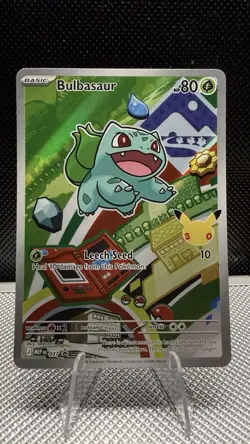 Pokemon TCG Bulbasaur 037 Promo Illustration First Partner 30th Anniversary NM - Image 1