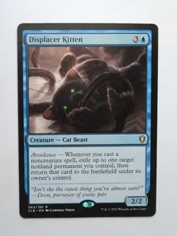 MTG Displacer Kitten (CLB) Battle For Baldur's Gate Regular Rare 063/361 - Image 1
