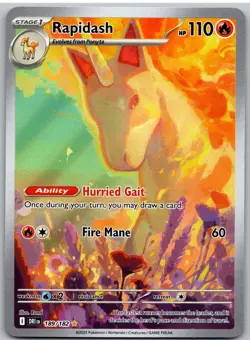 Rapidash 189/182 Illustration Rare Destined Rivals Pokemon NM - Image 1