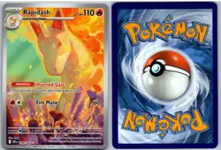 Rapidash 189/182 Illustration Rare Destined Rivals Pokemon NM - Image 3
