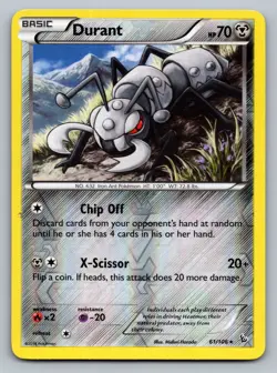 Pokemon TCG XY - Flashfire Durant 61/106 Reverse Holo - Image 1