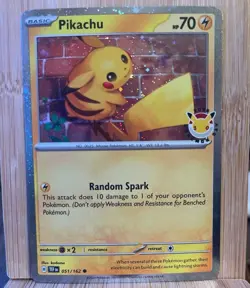 Pikachu 051/162 Cosmos Holo 2026 Pokemon Day Stamp Promo - Image 1