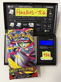 (SOLID)🔥 22.38g Pokemon TCG Mega Evolution Booster Pack Factory Sealed✅ - Image 1