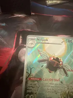 Pokemon TCG Ninjask 137/132 Mega Evolution Holo Rare NM - Image 2