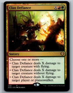 Magic MTG Starter Commander Decks Clan Defiance #220 TCG CCG - Image 1