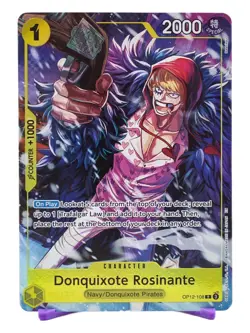 Donquixote Rosinante OP12-108 One Piece Card Game Holo Foil Corazon Card NM - Image 1