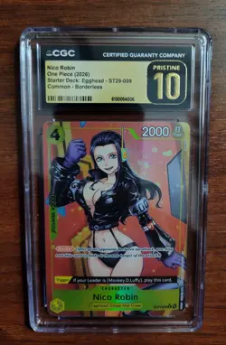 2026 One Piece English Nico Robin Egghead ST29-009 Borderless CGC 10 Pristine - Image 1