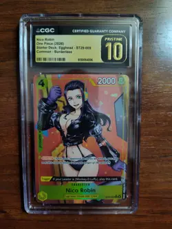 2026 One Piece English Nico Robin Egghead ST29-009 Borderless CGC 10 Pristine - Image 2