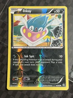 REVERSE HOLO Inkay 45/98 NM - XY Ancient Origins Pokemon Card - - Image 1