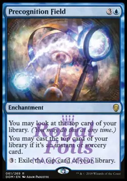 Precognition Field 1x FOIL DOM MTG Dominaria Rare MINT blue - Image 1