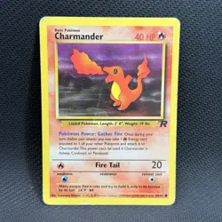 Pokemon Team Rocket Charmander Vintage Card #50/82 HP - Image 1