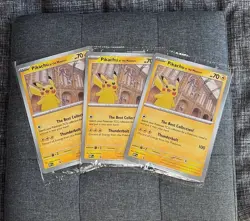 Pikachu At The Museum, Pokemon X Natural History Museum Jumbo Promo Pokemon Card - Image 1