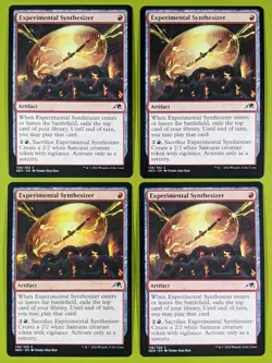 Experimental Synthesizer x4 Kamigawa: Neon Dynasty 4x Magic the Gathering MTG - Image 1