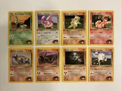 Brock’s Gym Heros Pokemon Lot- 1st Edition- 8 Cards LP/NM WOTC - Image 1