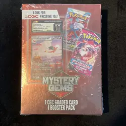 Pokemon Mystery Gems - 1 CGC Graded Card & 1 TCG Booster Pack - New Sealed Box - Image 1