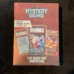 Pokemon Mystery Gems - 1 CGC Graded Card & 1 TCG Booster Pack - New Sealed Box - Image 2