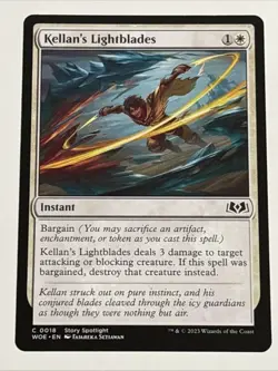 MTG Wilds of Eldraine Kellan's Lightblades 0018 NM - Image 1