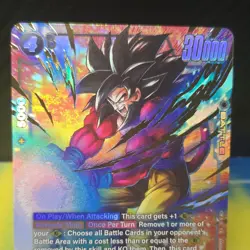 Bandai Dragon Ball Super Card Game Son Goku: GT FB09-100 Super Rare Foil Card - Image 2