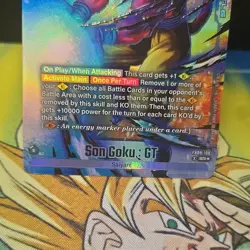 Bandai Dragon Ball Super Card Game Son Goku: GT FB09-100 Super Rare Foil Card - Image 3