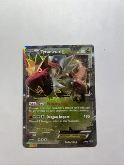 Pokemon TCG - Tyrantrum EX XY Black Star Promos Holo Ultra Rare Card XY70 - Image 1
