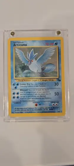 Pokemon TCG Articuno 2/62 Fossil Holographic Rare Card LP/NM Unlimited - Image 1