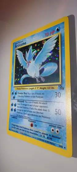 Pokemon TCG Articuno 2/62 Fossil Holographic Rare Card LP/NM Unlimited - Image 4