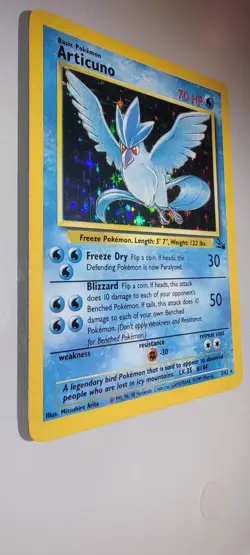 Pokemon TCG Articuno 2/62 Fossil Holographic Rare Card LP/NM Unlimited - Image 5