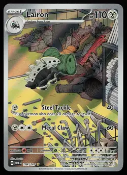 Lairon 184/167 Holo Illustration Rare Twilight Masquerade Pokemon Card - Image 1