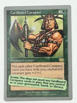 MTG Unglued #54 Cardboard Carapace - Image 1