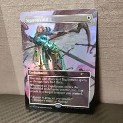 Cigarda Help MtG Secret Lair English Foil Promo White Enchantment - Image 1