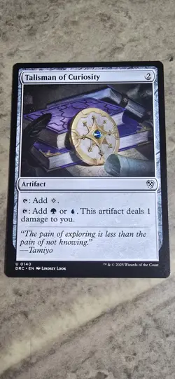 Talisman of Curiosity Commander: Aetherdrift Regular Artifact Uncommon MTG NM - Image 1