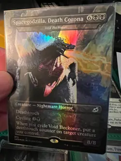 MTG Spacegodzilla, Death Corona - Void Beckoner - Foil, NM-Mint, English Ikoria: - Image 1