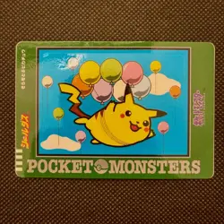 Pokemon Vintage Japanese Pikachu Carddass Sticker Bandai Pocket Monsters 1990s - Image 1