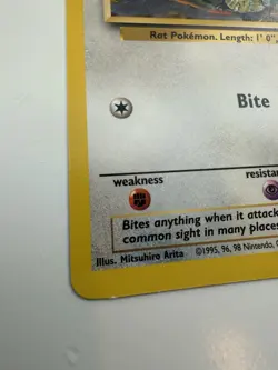 Rattata 61/102 - VINTAGE WOTC POKEMON CARD - BASE SET - LP - Image 3