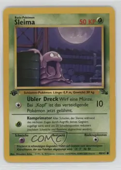 Grimer German 1st Ed. Pokemon Fossil #48 1999 - Image 1