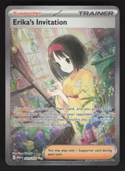 Erika's Invitation 203/165 Pokemon TCG SV: Scarlet & Violet 151 NM - Image 1