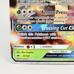 Pokemon TCG Golisopod GX Burning Shadows 17/147 Holo Ultra Rare NM - Image 5