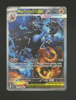 2025 Pokemon Phantasmal Flames MEGA CHARIZARD X EX #125/094 SIR English - Image 1