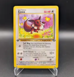 Eevee - 1st Edition - 51/64 Jungle - LP - Pokemon TCG WOTC Vintage 1999 - Image 1