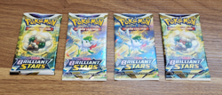4x Pokemon TCG Sword & Shield Brilliant Stars Packs Unopened Factory Sealed - Image 1