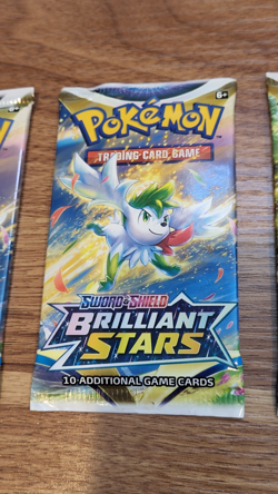 4x Pokemon TCG Sword & Shield Brilliant Stars Packs Unopened Factory Sealed - Image 4