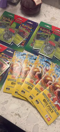 Pokemon & One Piece Booster Pack Lot - Perfect Order, Adventure on Kami's Island - Image 3
