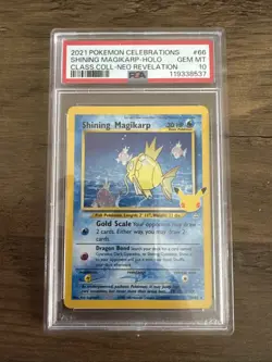 PSA 10 SHINING MAGIKARP 66 CELEBRATIONS CLASSIC COLLECTION POKEMON GEM MINT - Image 1