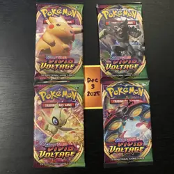 POKEMON VIVID VOLTAGE- 4x Booster Packs - Art Set - Factory Sealed - TCG - Image 1