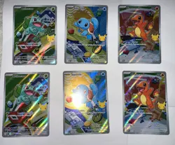 Pokemon First Partner Illustration Collection Series 1 - Kanto (Gen 1) Set X2 - Image 1