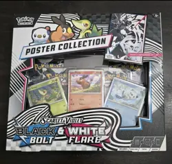 Pokemon TCG SV10.5 Black Bolt & White Flare Unova Poster Collection Box Sealed - Image 1